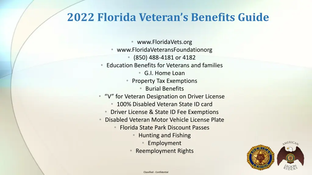 2022 florida veteran s benefits guide