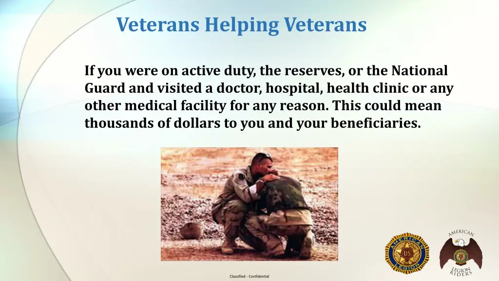 veterans helping veterans