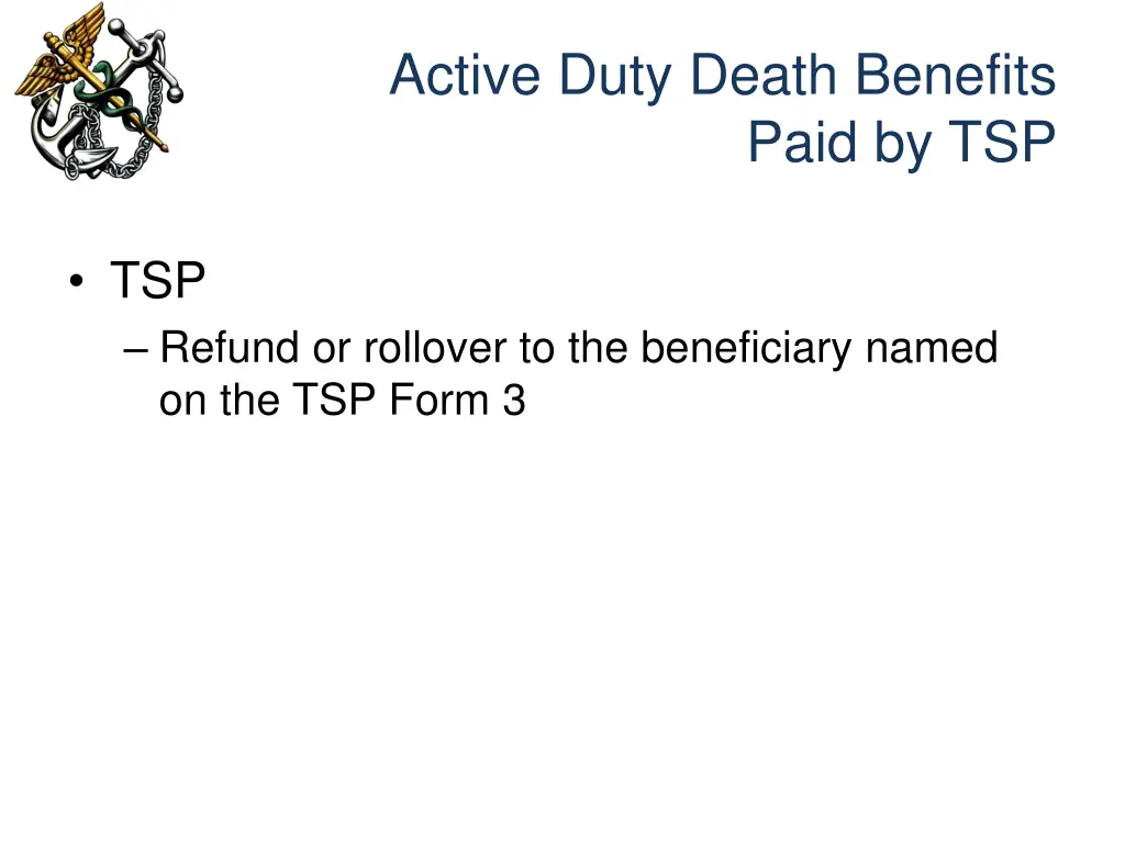 active duty death benefits 1