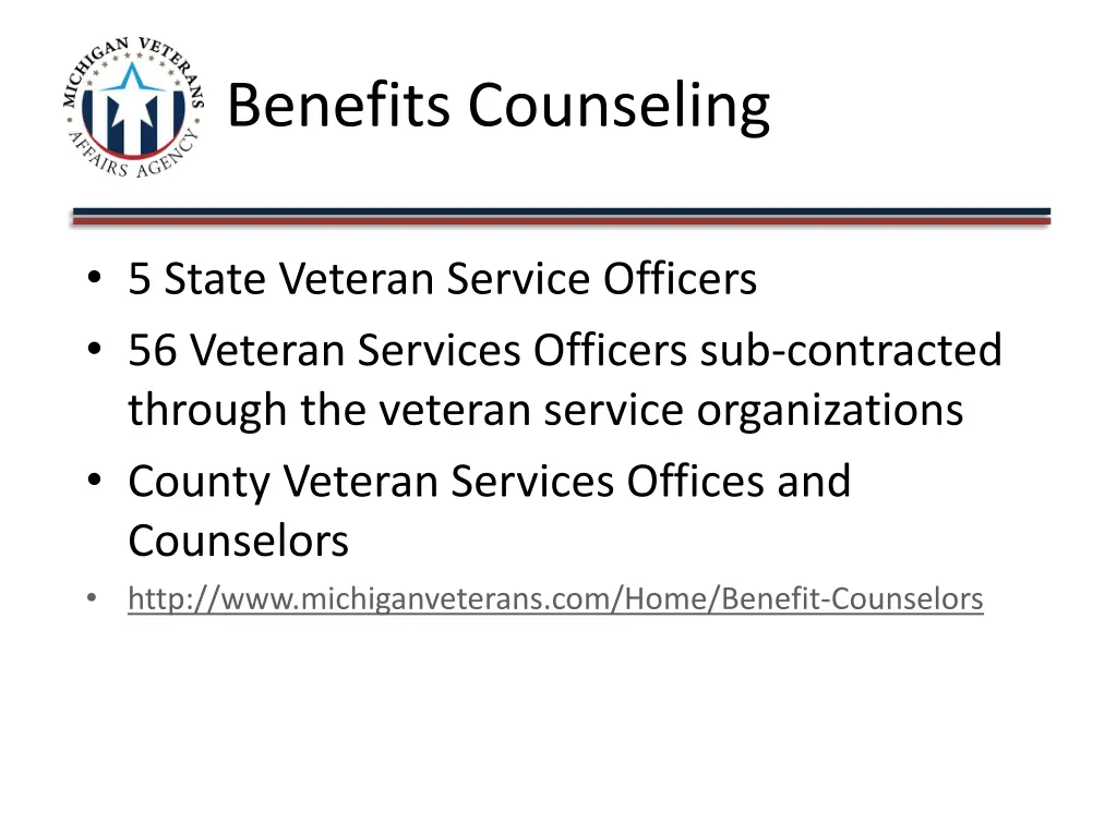 benefits counseling