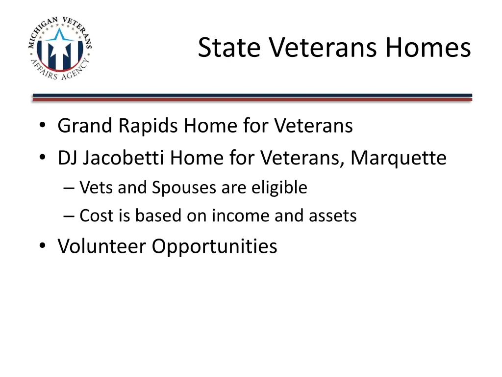 state veterans homes