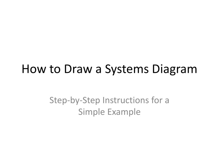 how to draw a systems diagram