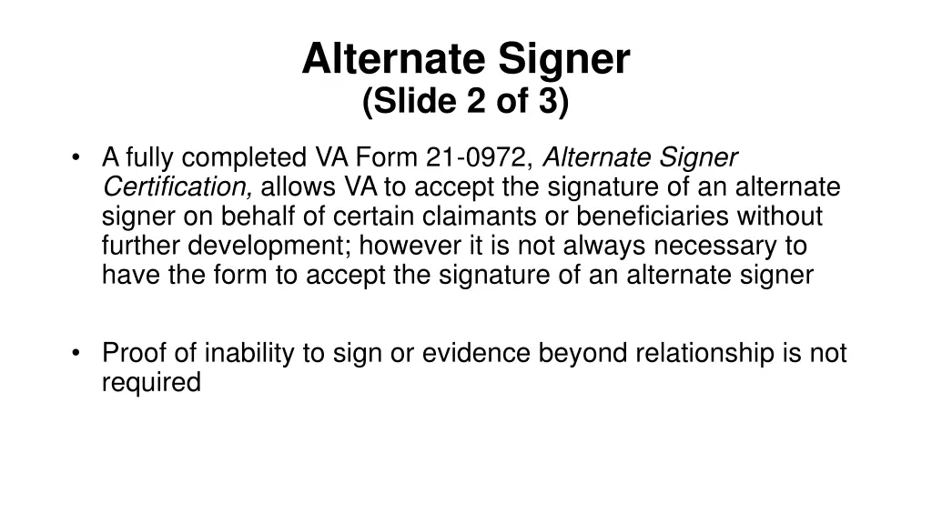 alternate signer slide 2 of 3