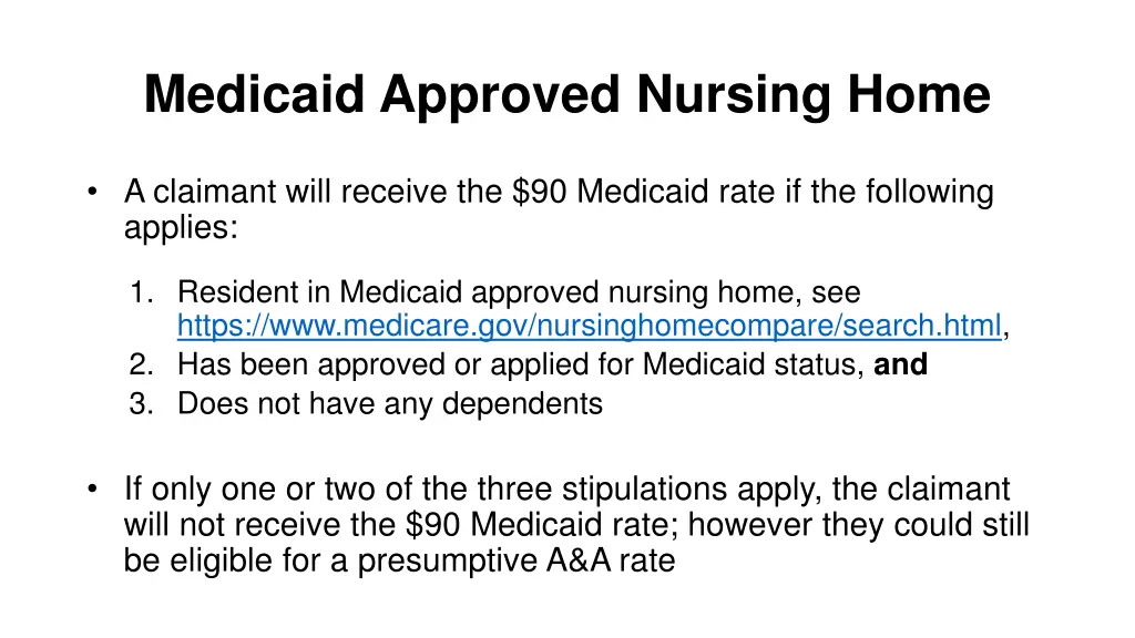 medicaid approved nursing home