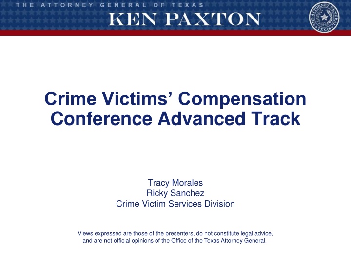 crime victims compensation conference advanced