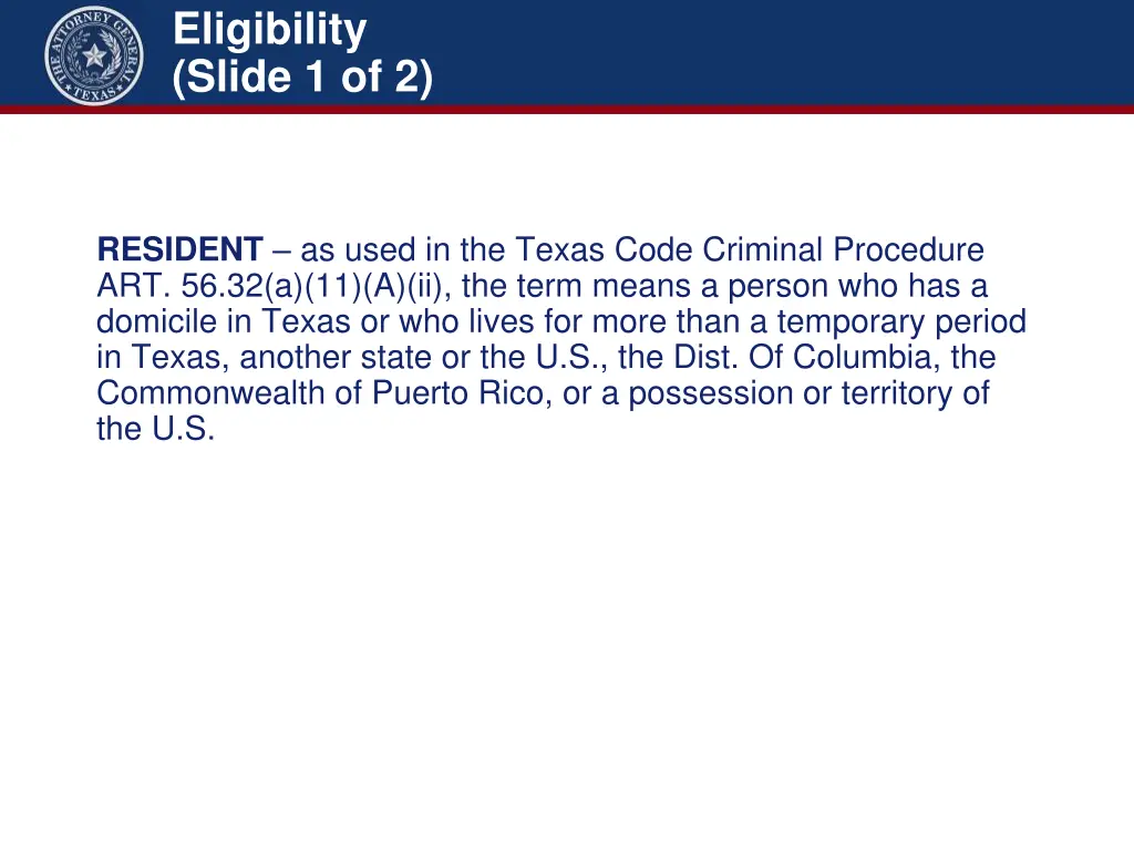 eligibility slide 1 of 2