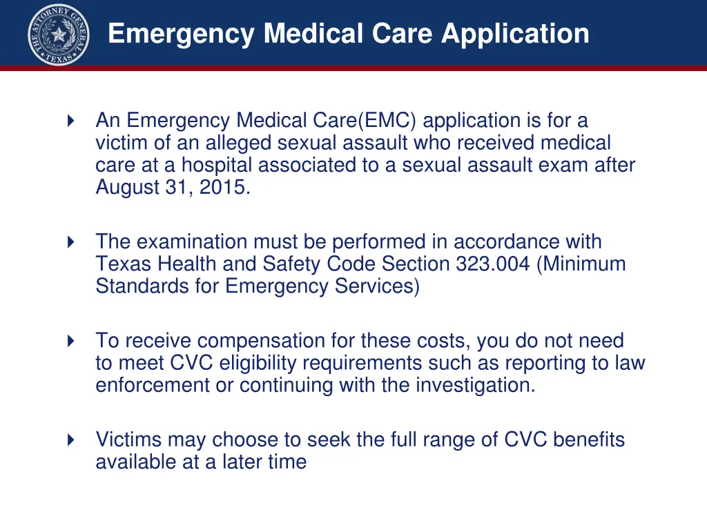 emergency medical care application