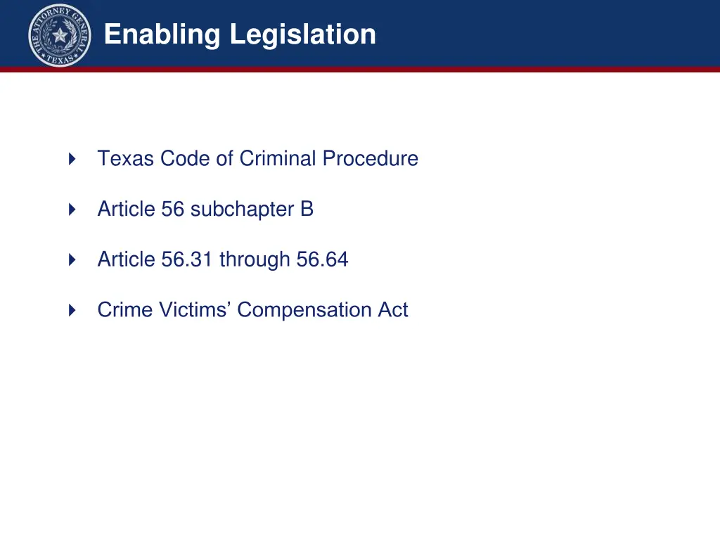 enabling legislation