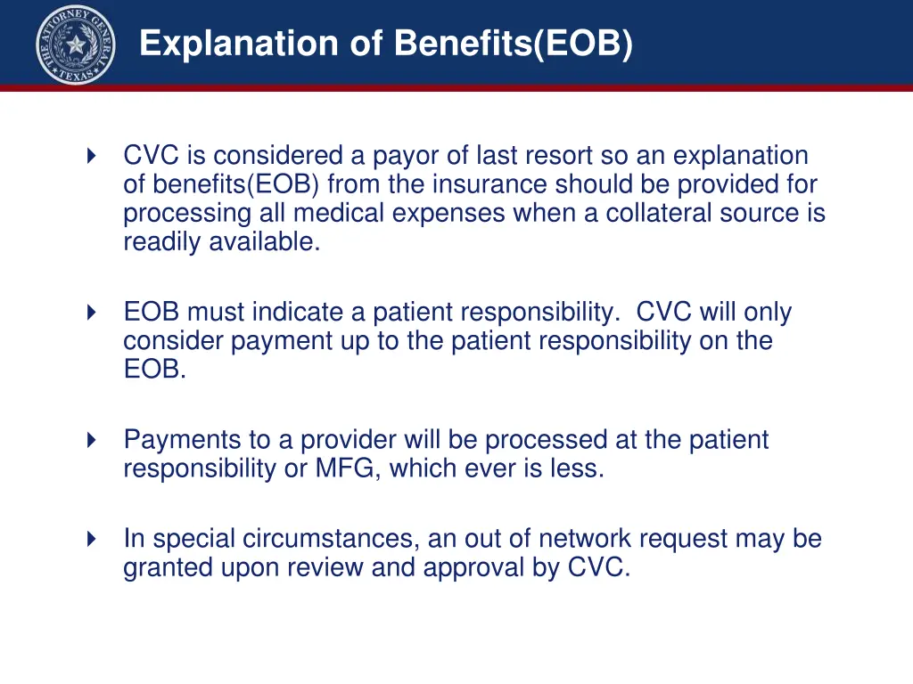 explanation of benefits eob