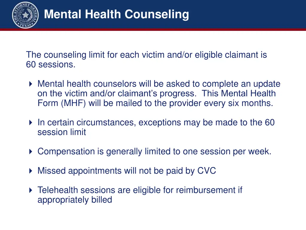 mental health counseling