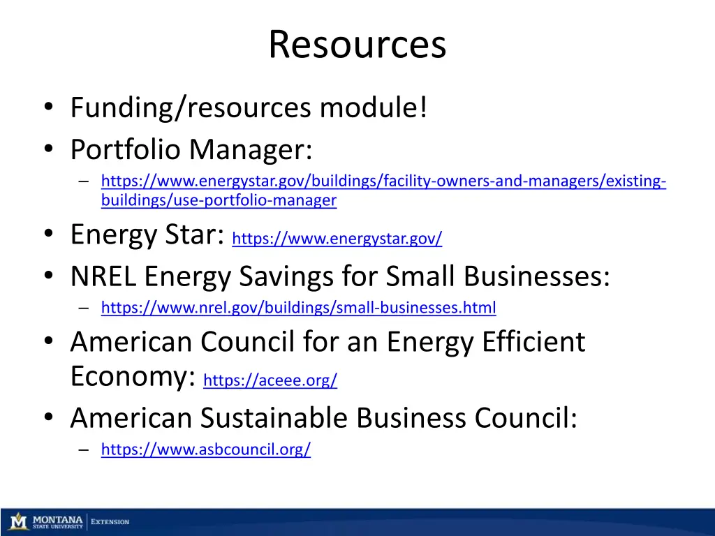 resources