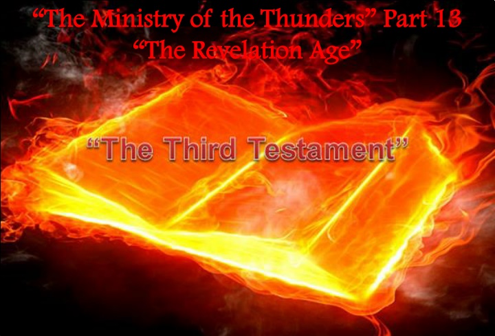 the ministry of the thunders the ministry