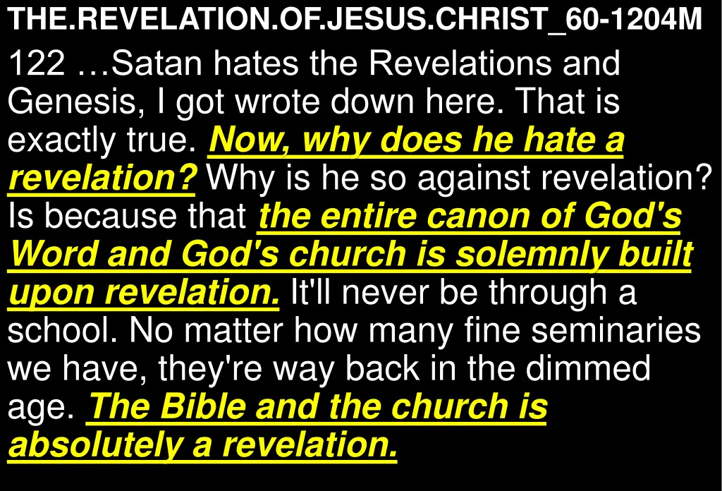 the revelation of jesus christ 60 1204m 122 satan