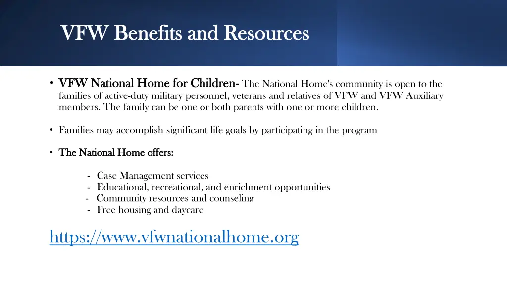 vfw benefits and resources vfw benefits