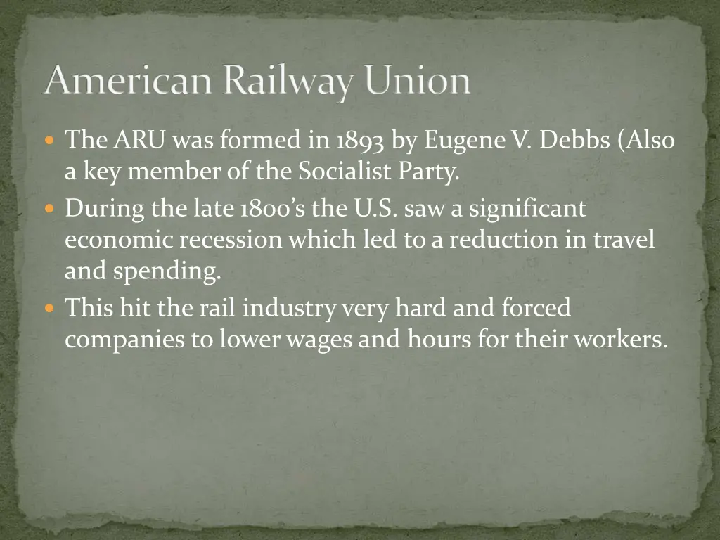 american railway union