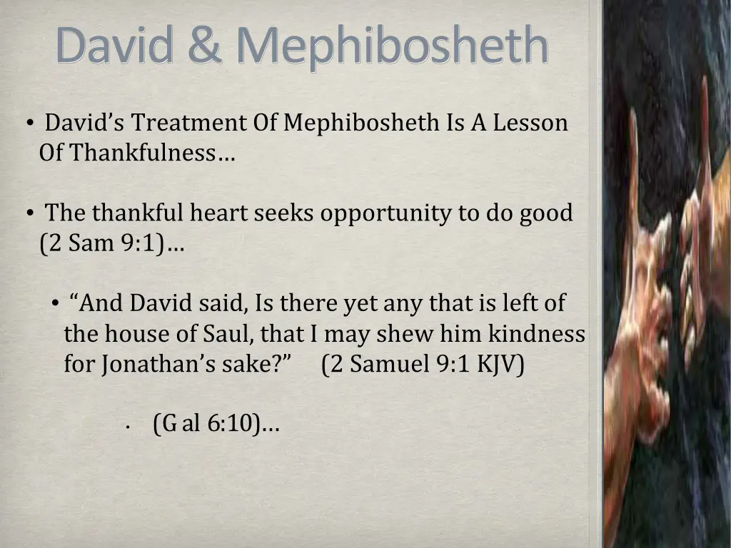 david mephibosheth 10