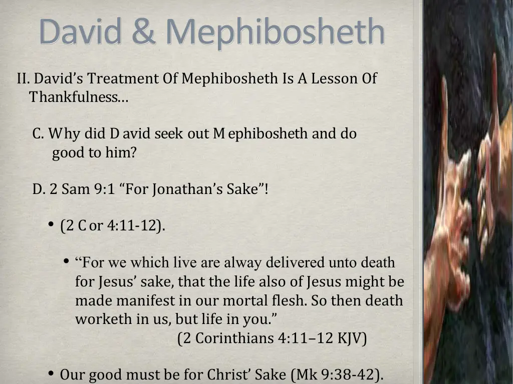 david mephibosheth 11