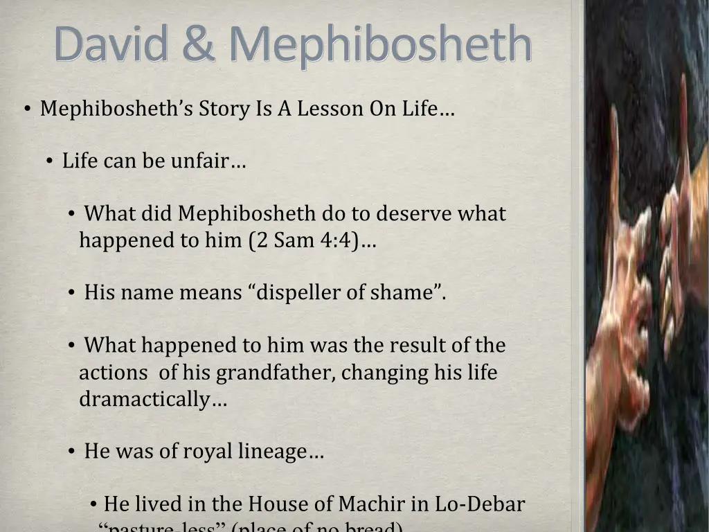 david mephibosheth 4