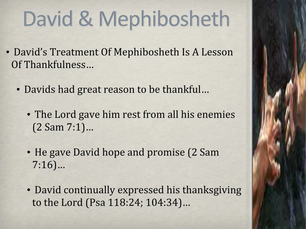 david mephibosheth 9