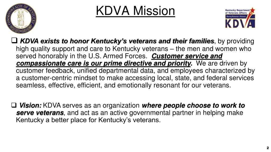 kdva mission