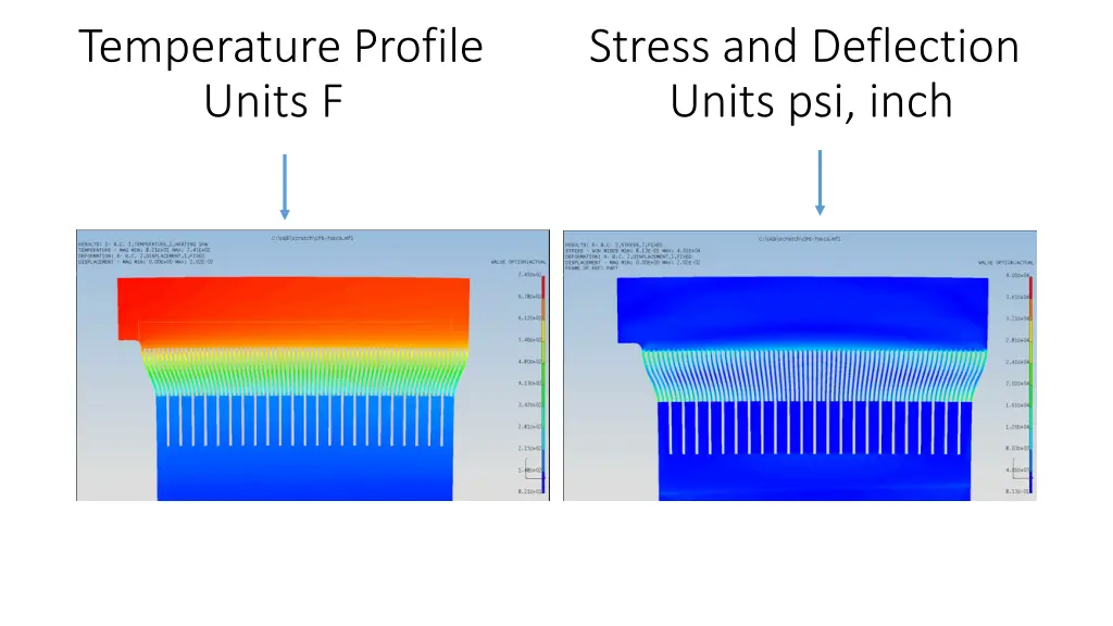 temperature profile stress and deflection units 1