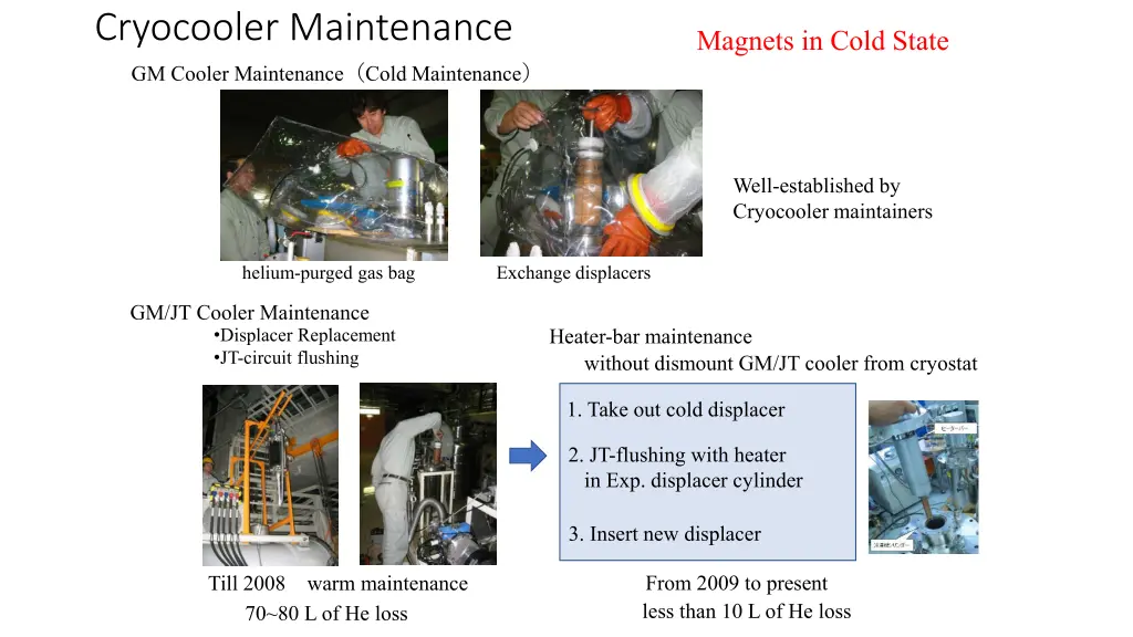 cryocooler maintenance