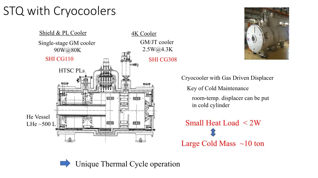 stq with cryocoolers