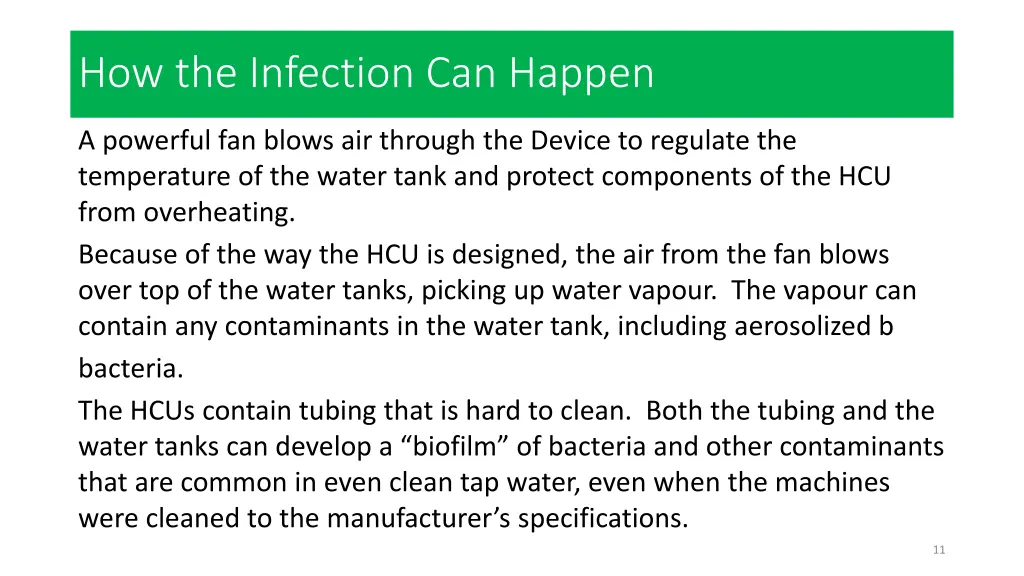 how the infection can happen 1