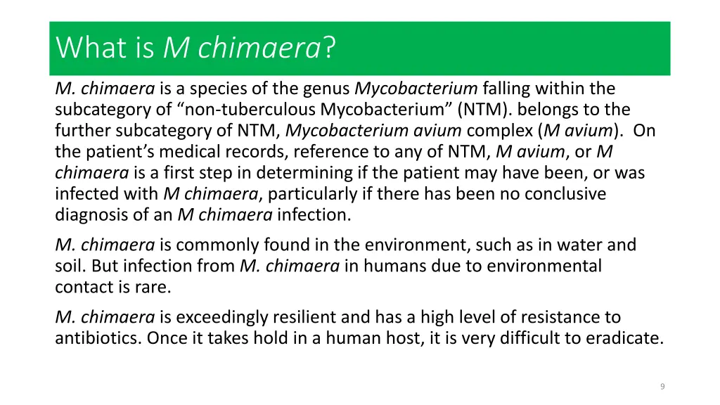 what is m chimaera