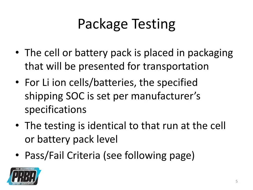 package testing