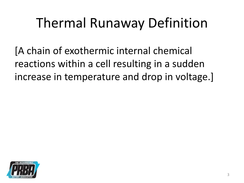 thermal runaway definition