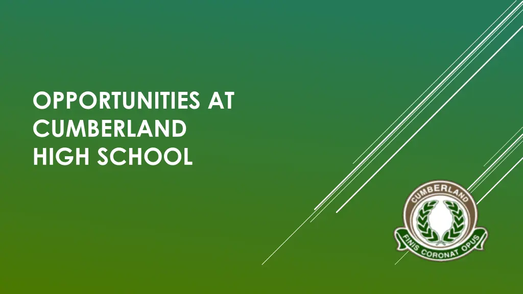 opportunities at cumberland high school