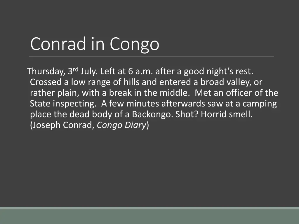 conrad in congo