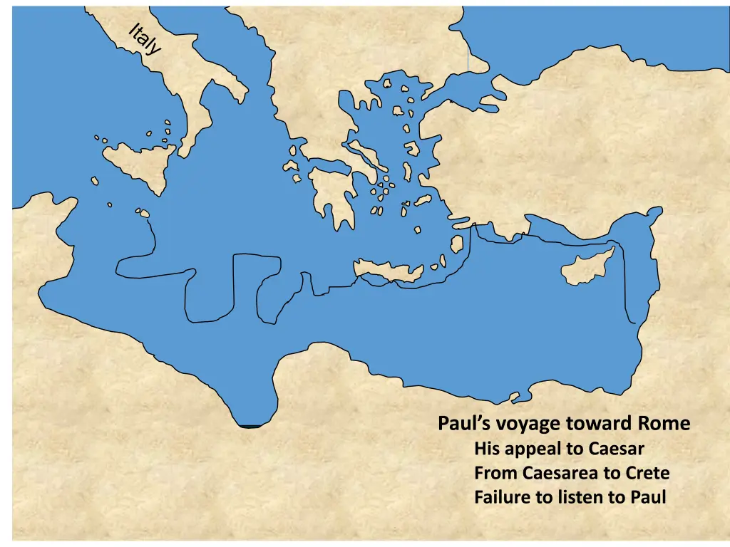 paul s voyage toward rome his appeal to caesar