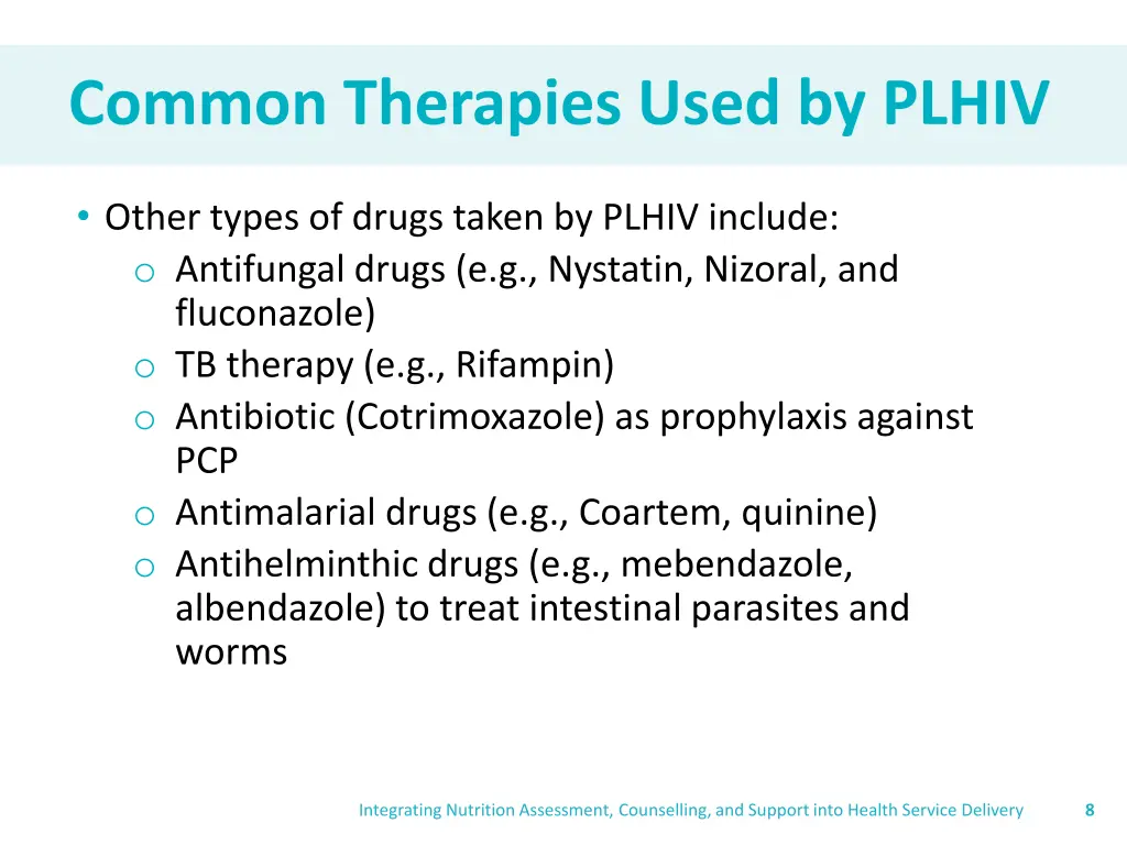 common therapies used by plhiv 2