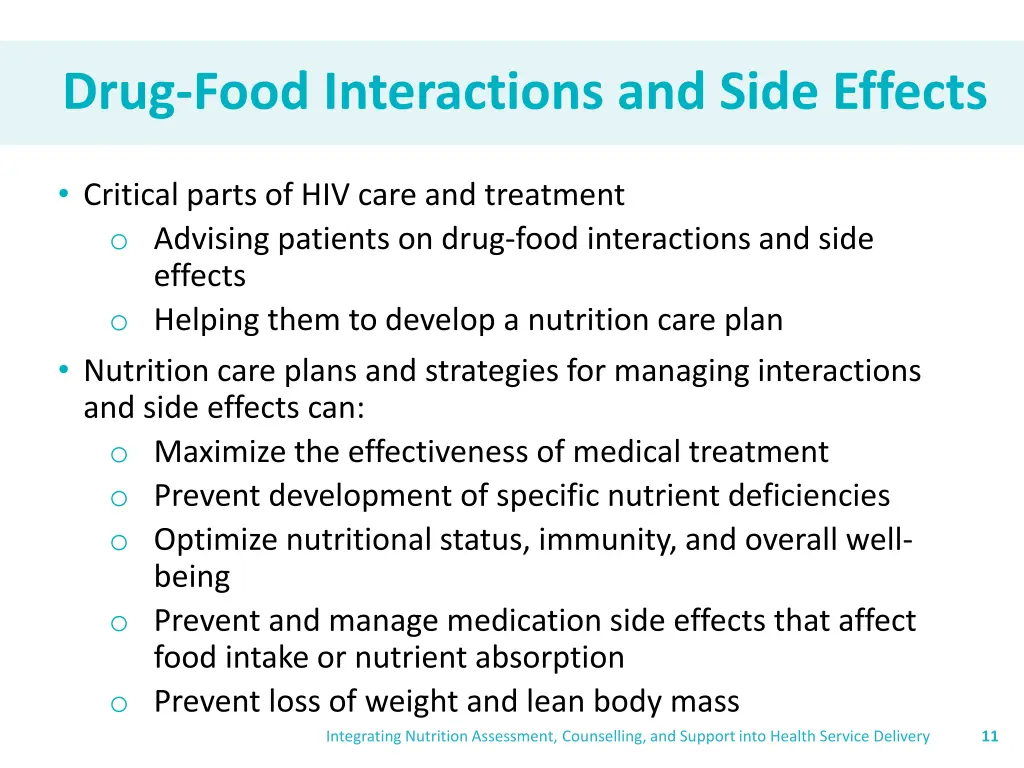 drug food interactions and side effects