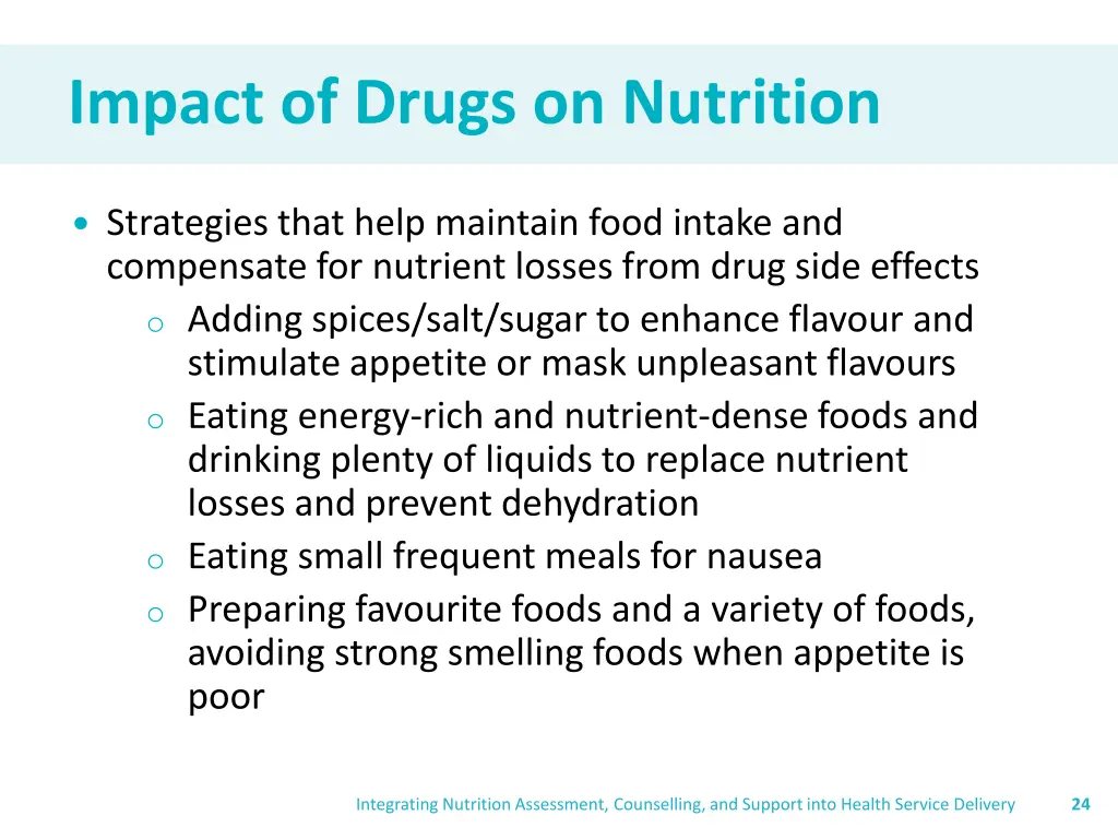 impact of drugs on nutrition 8