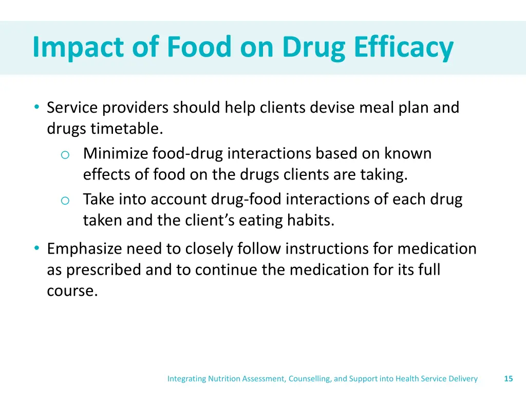 impact of food on drug efficacy 1