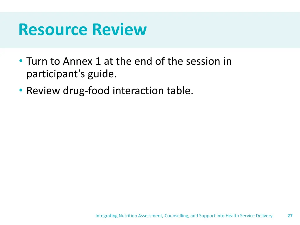 resource review