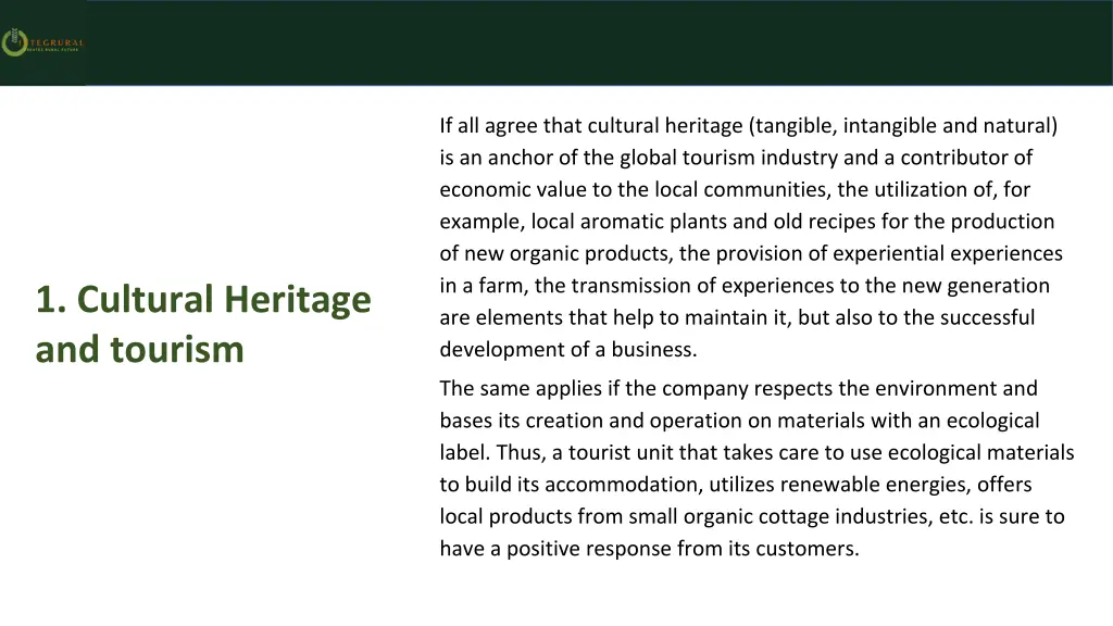 if all agree that cultural heritage tangible