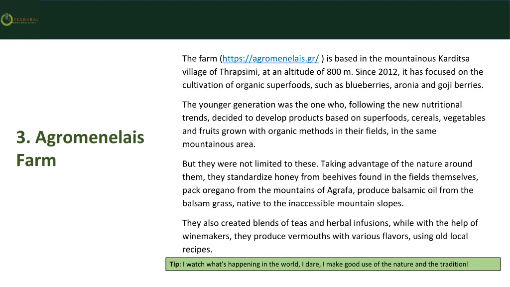 the farm https agromenelais gr is based