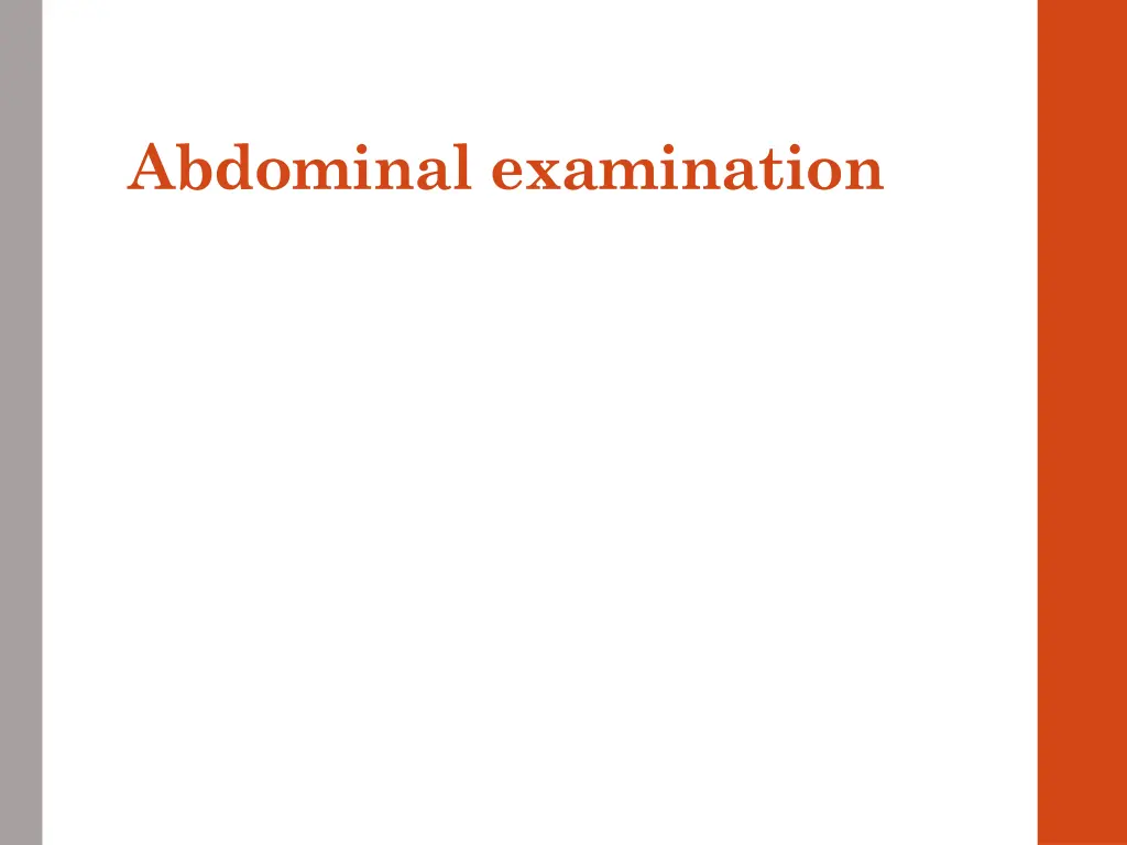 abdominal examination