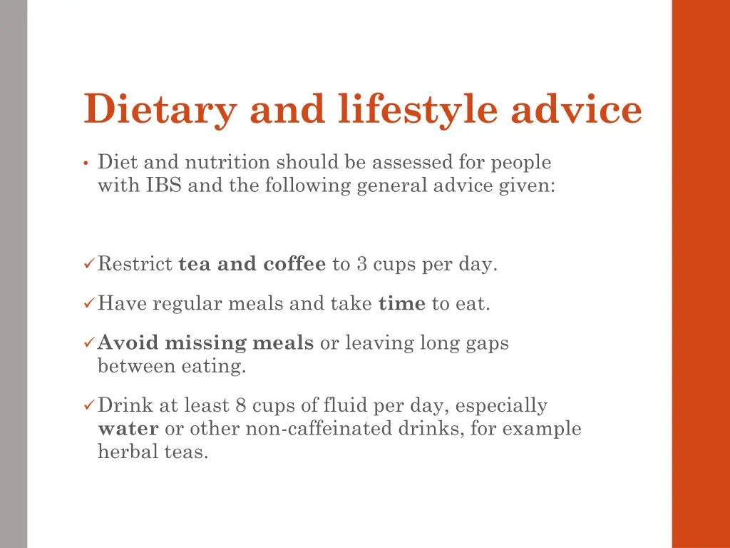 dietary and lifestyle advice 7