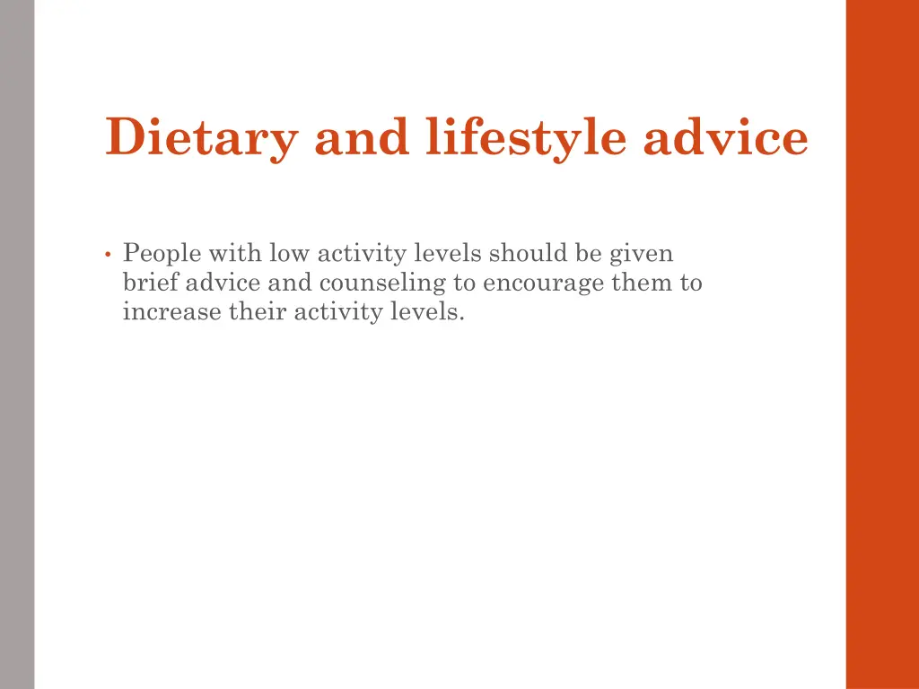 dietary and lifestyle advice 9