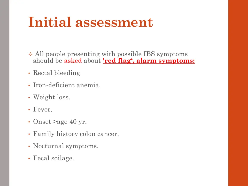 initial assessment 1