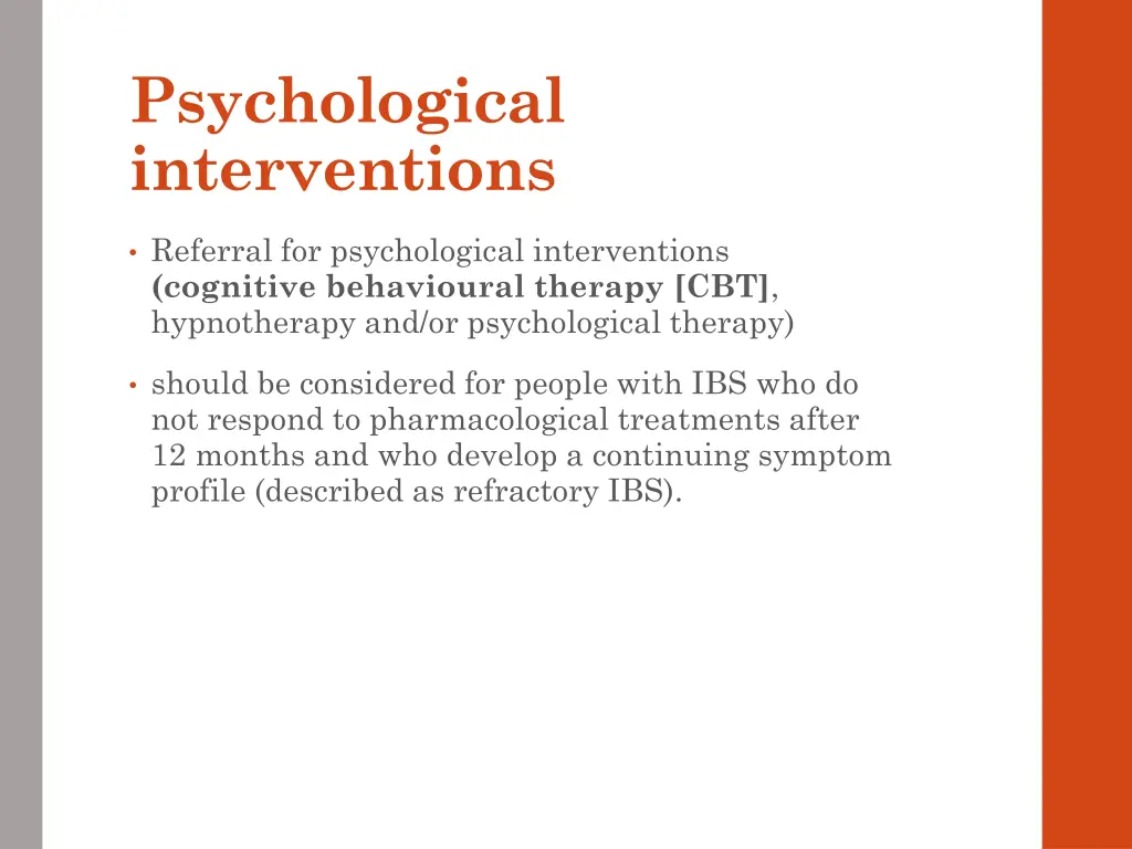 psychological interventions