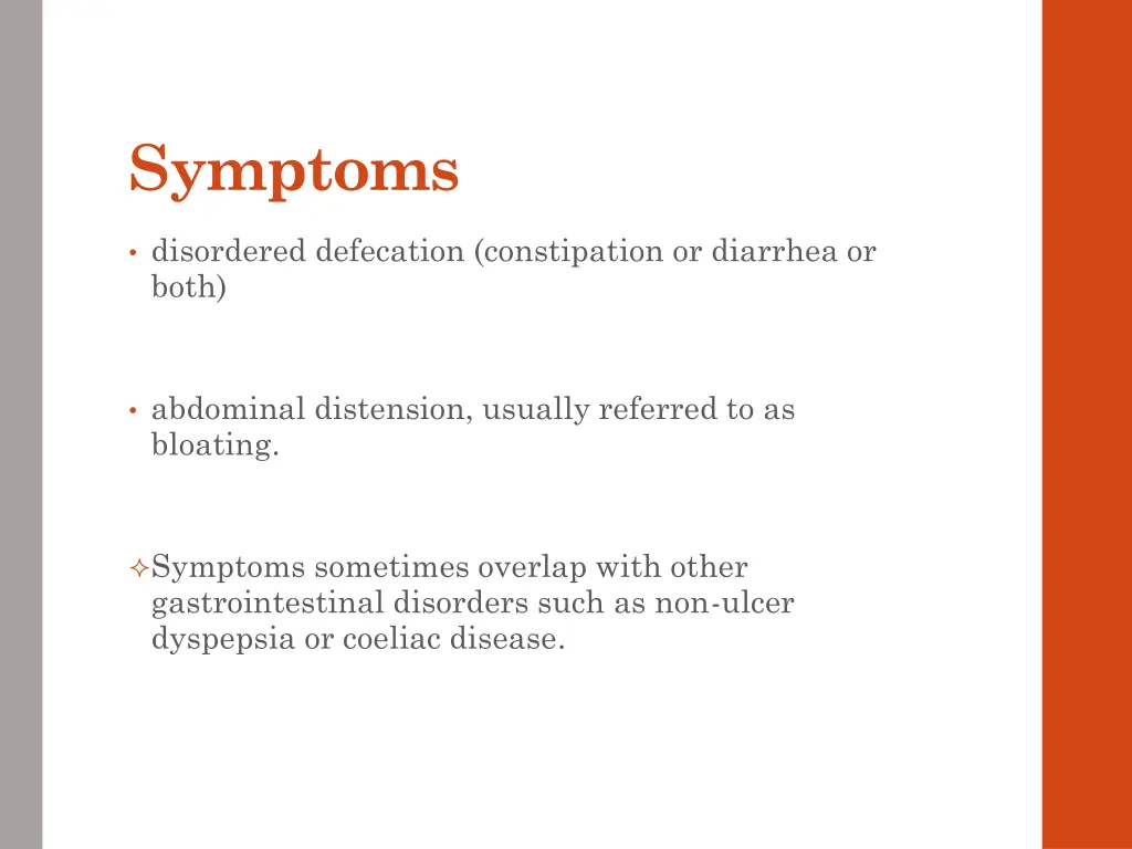 symptoms