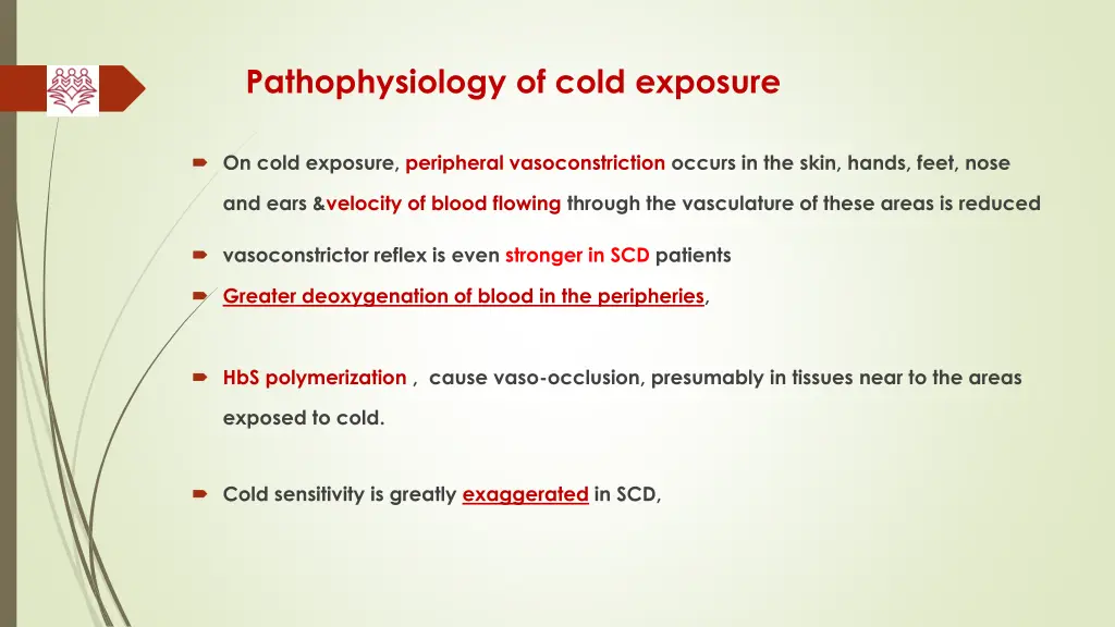 pathophysiology of cold exposure