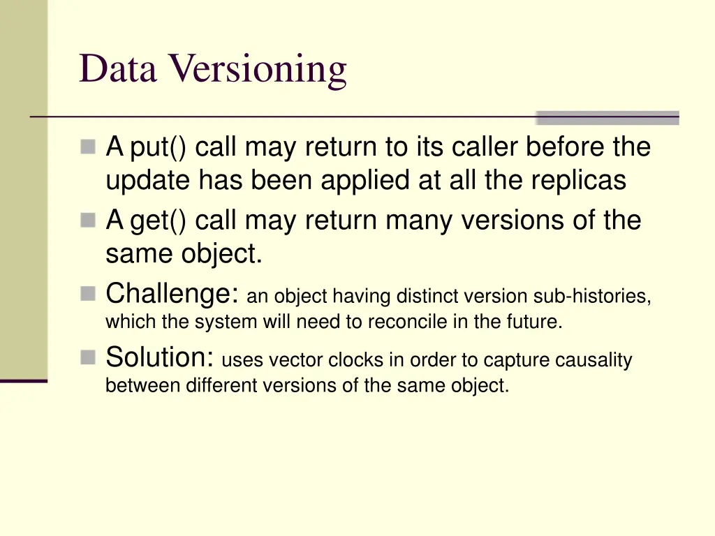 data versioning