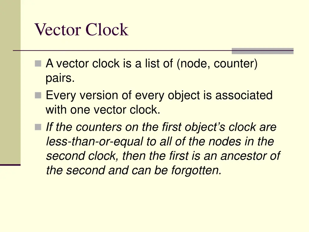 vector clock